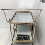 Déserte avec plateaux en verre miroir