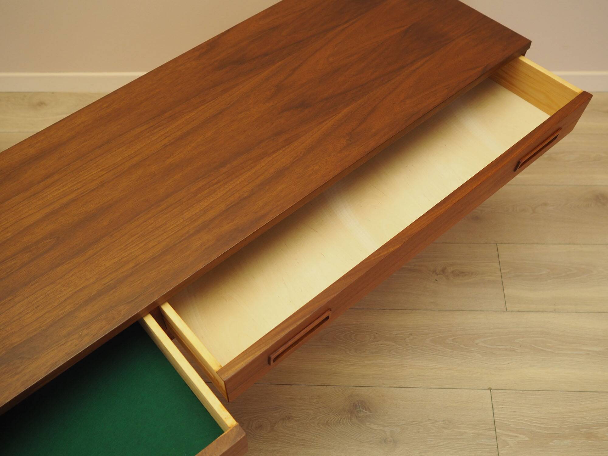 Teak lowboard, Danish design, 1960s, made in Denmark