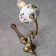 Mid-Century Italian Brass and Ceramic Sconce, set of 2