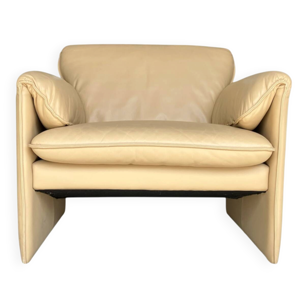 Leolux Bora Bora fauteuil en cuir - Classique de design par Axel Enthoven, 1983