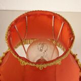 Brass and fabric table lamp