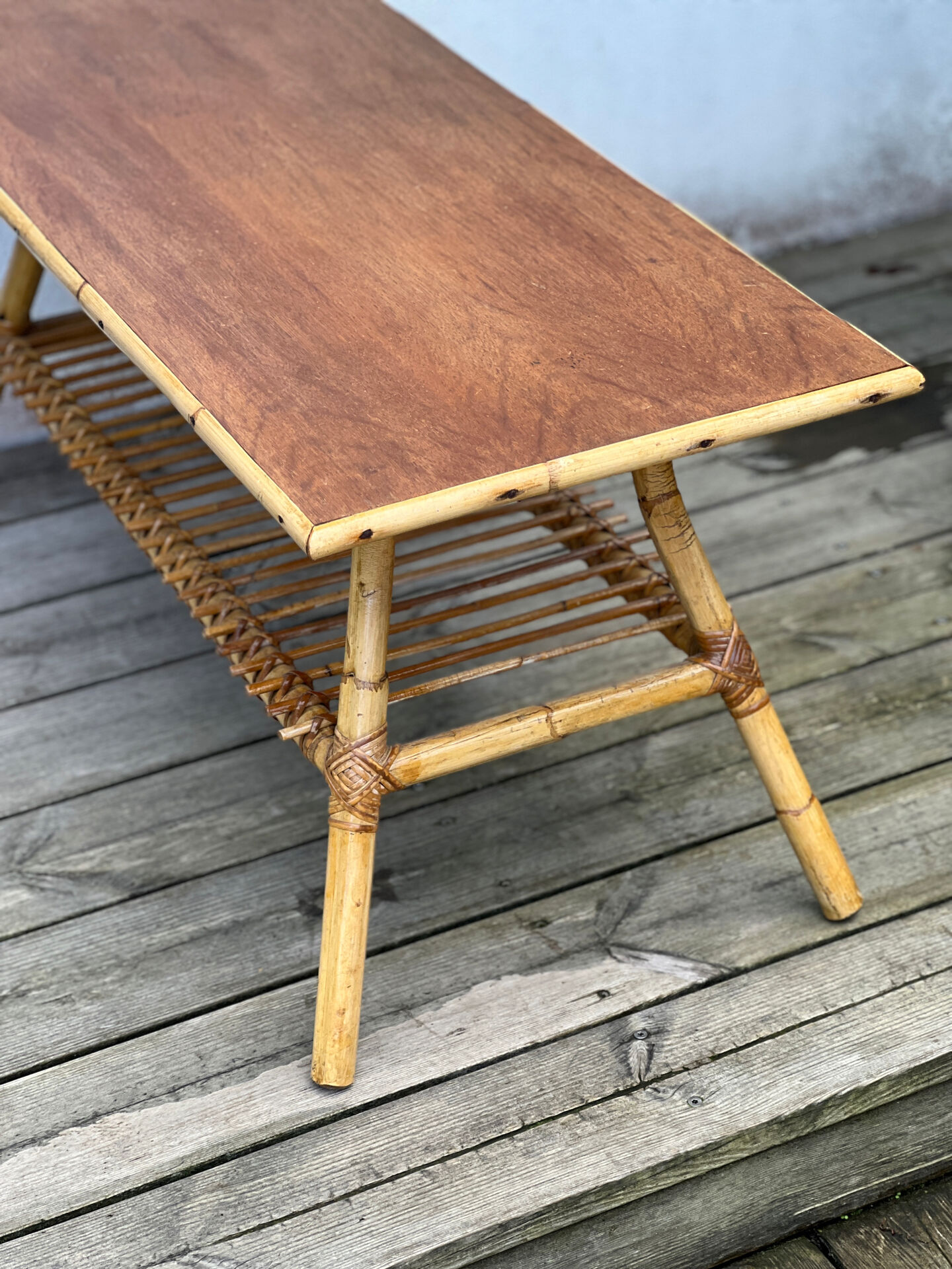 Rattan coffee table