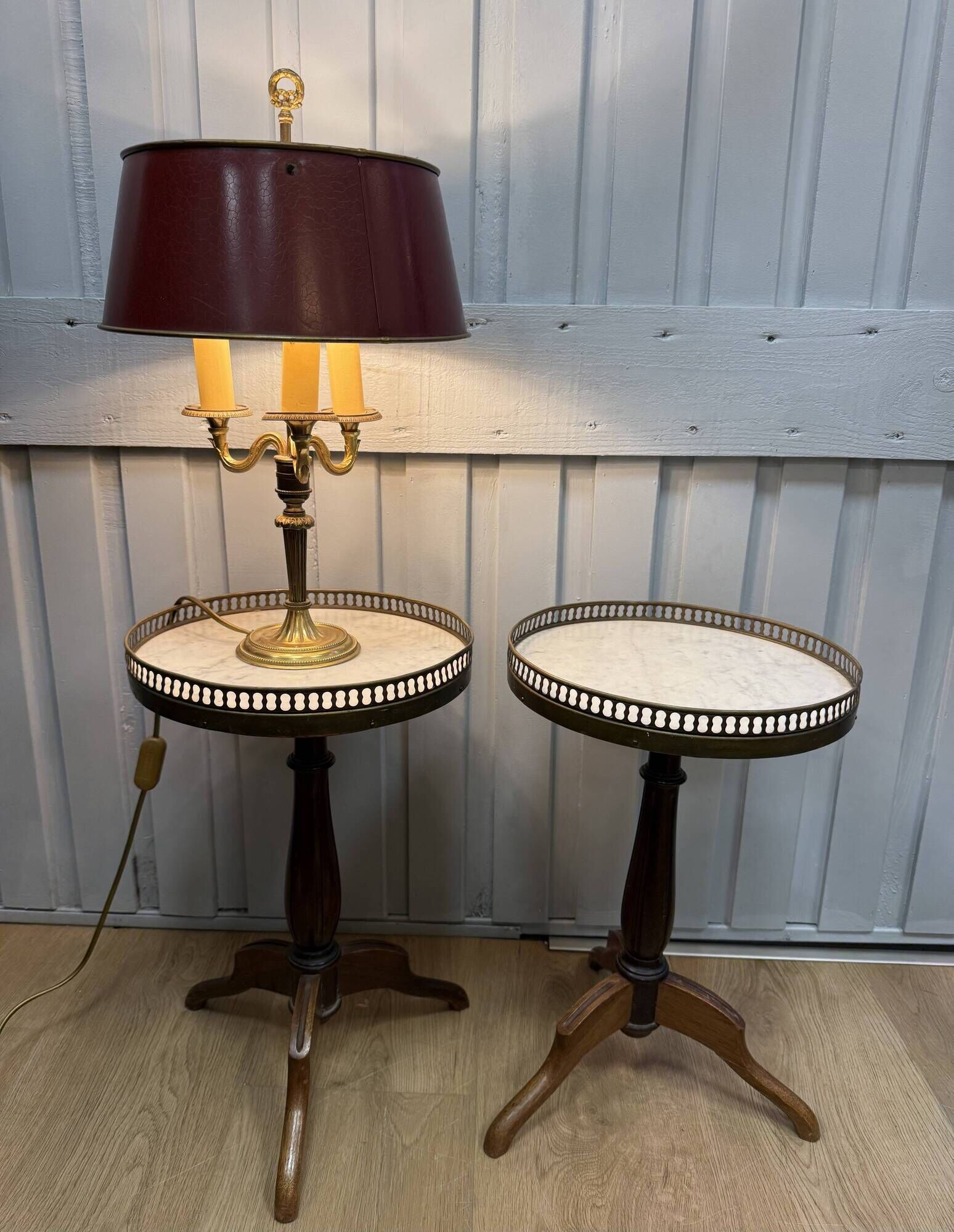 Pair of small side tables