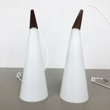 Pair de suspensions « trompet » Jo Hammerborg pour Fog & Mørup Danemark 1963