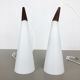 Set of 2 "trompet" hanging lamps by Jo Hammerborg for Fog & Mørup, Denmark, 1963