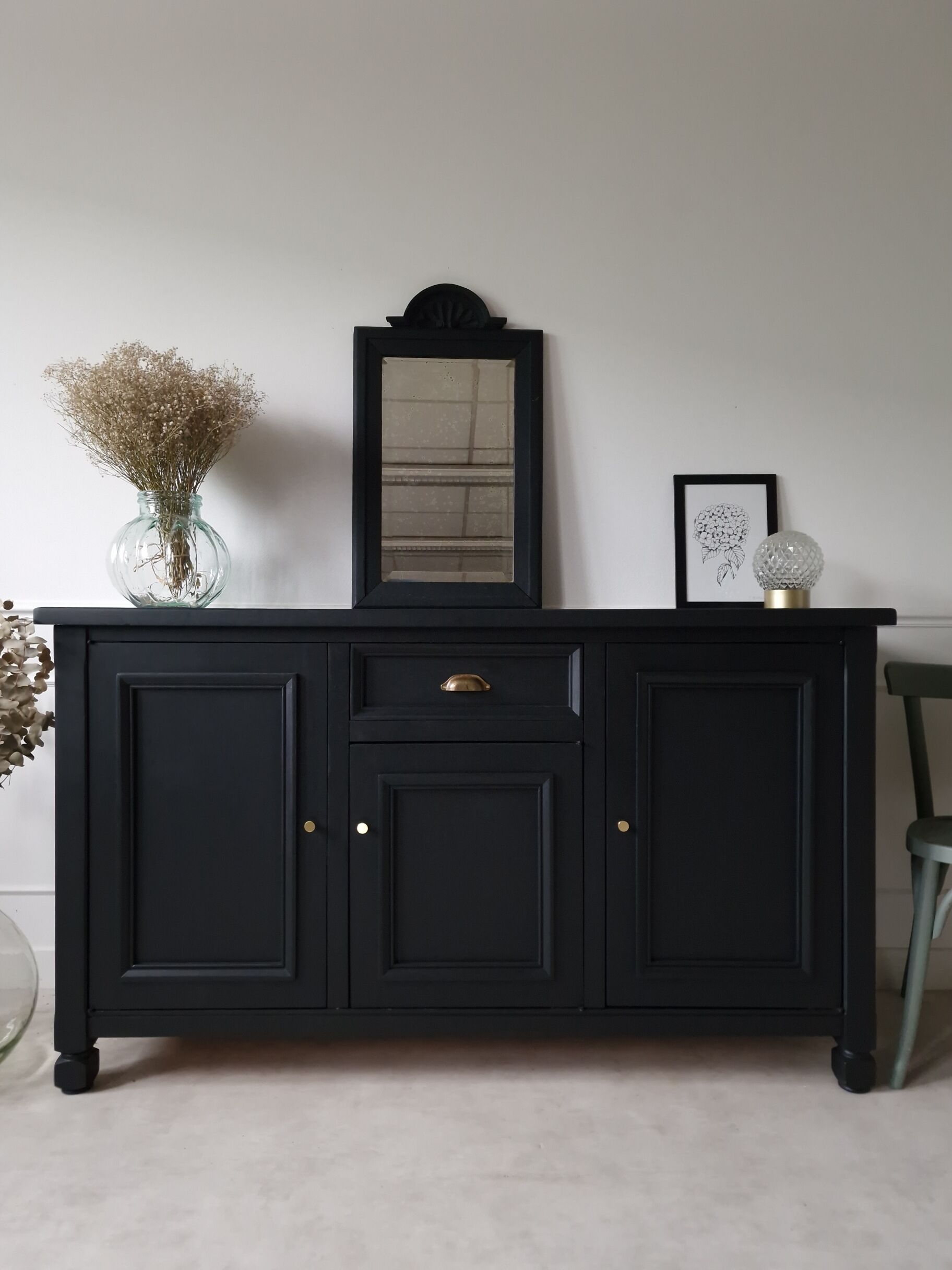 Black sideboard