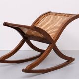 Organic shaped Wicker Footstool 1960s Holland