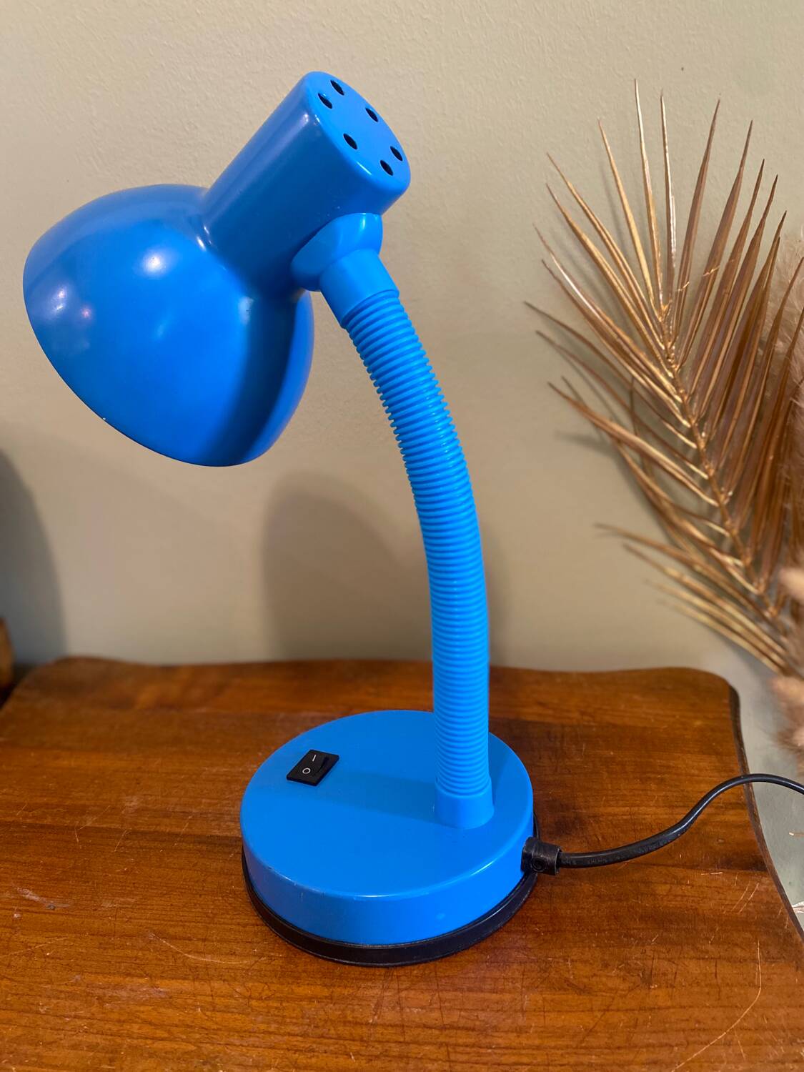 Vintage blue lamp