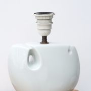 Lampe forme libre en porcelaine de Virebent années 70