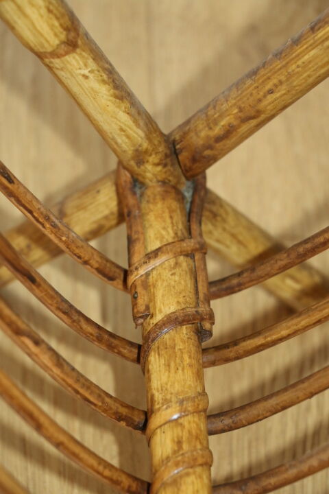 Rattan magazine holders