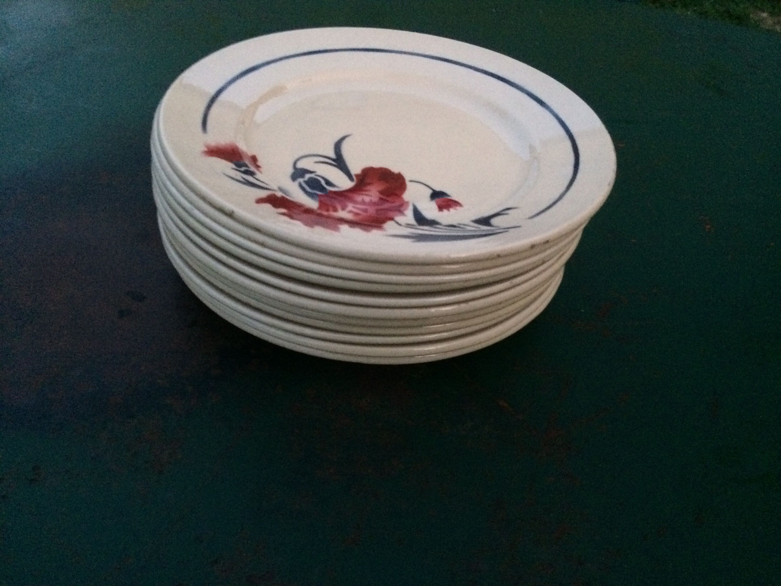 Lunéville desert plates