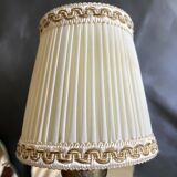 Pair of mirror and brass wall lights from the 50s and 60s