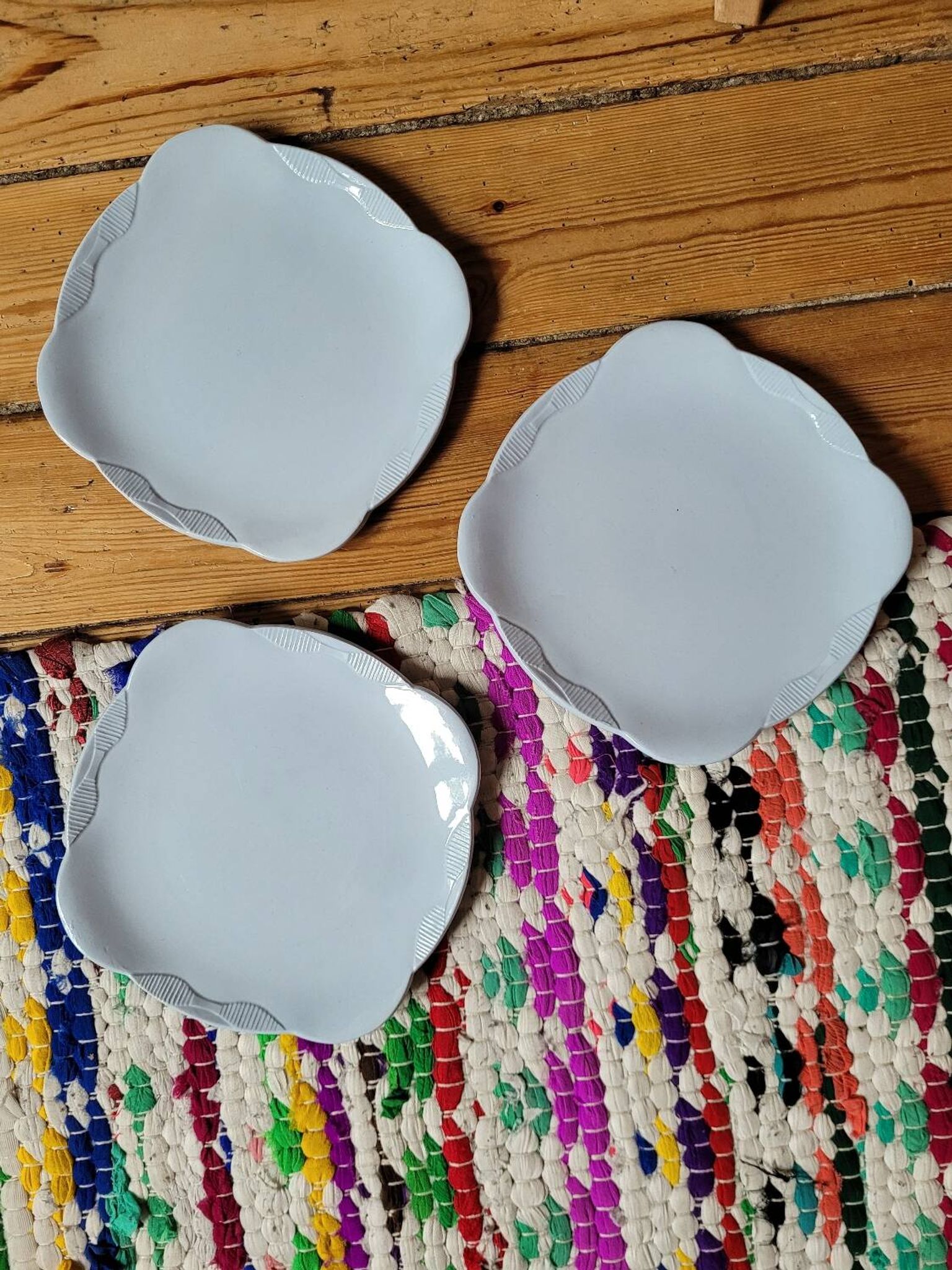 Lot de 3 assiettes à dessert MDL Hamage