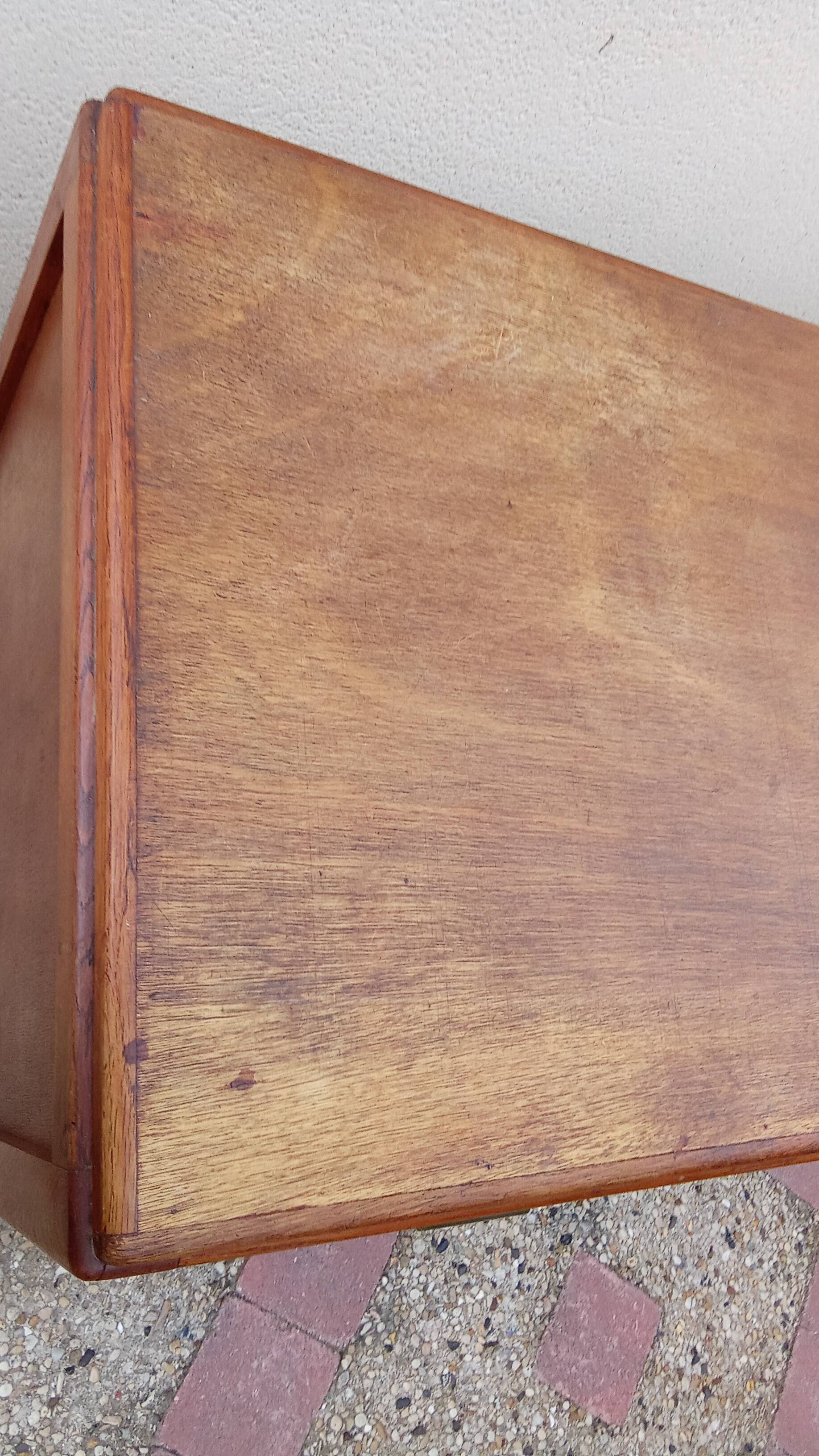 Old vintage wooden desk