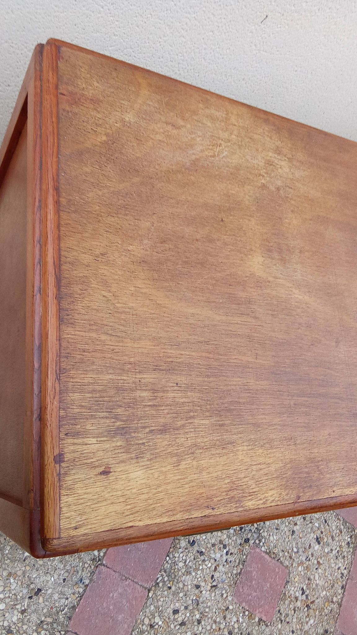 Old vintage wooden desk