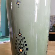 Faience vase of Lille Fives pale green