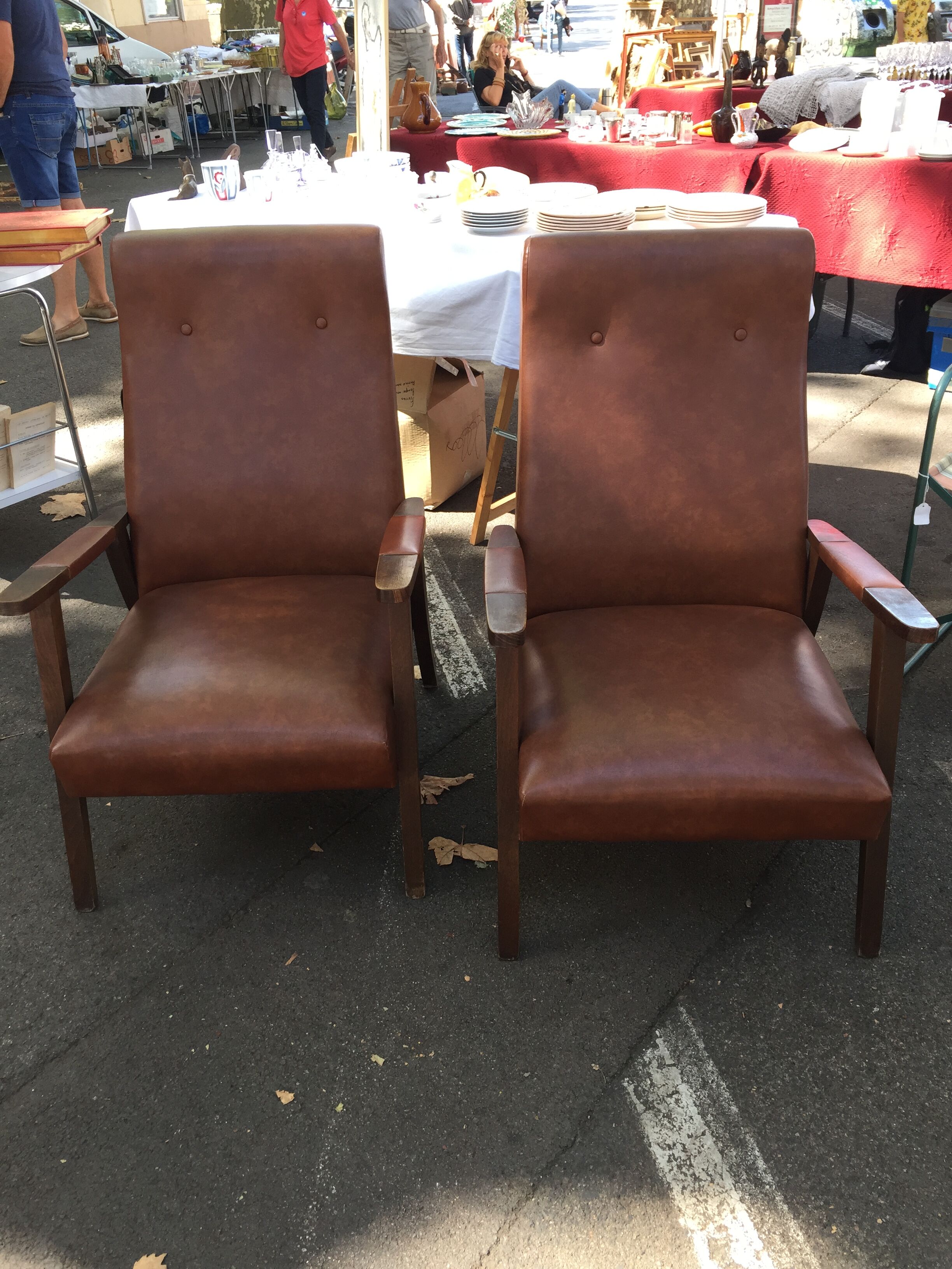 Paire de fauteuils 1950/1960