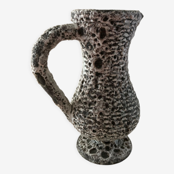 Ceramic pitcher fat lava