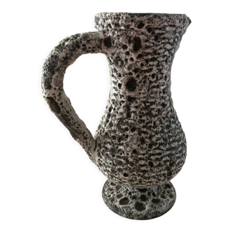 Ceramic pitcher fat lava