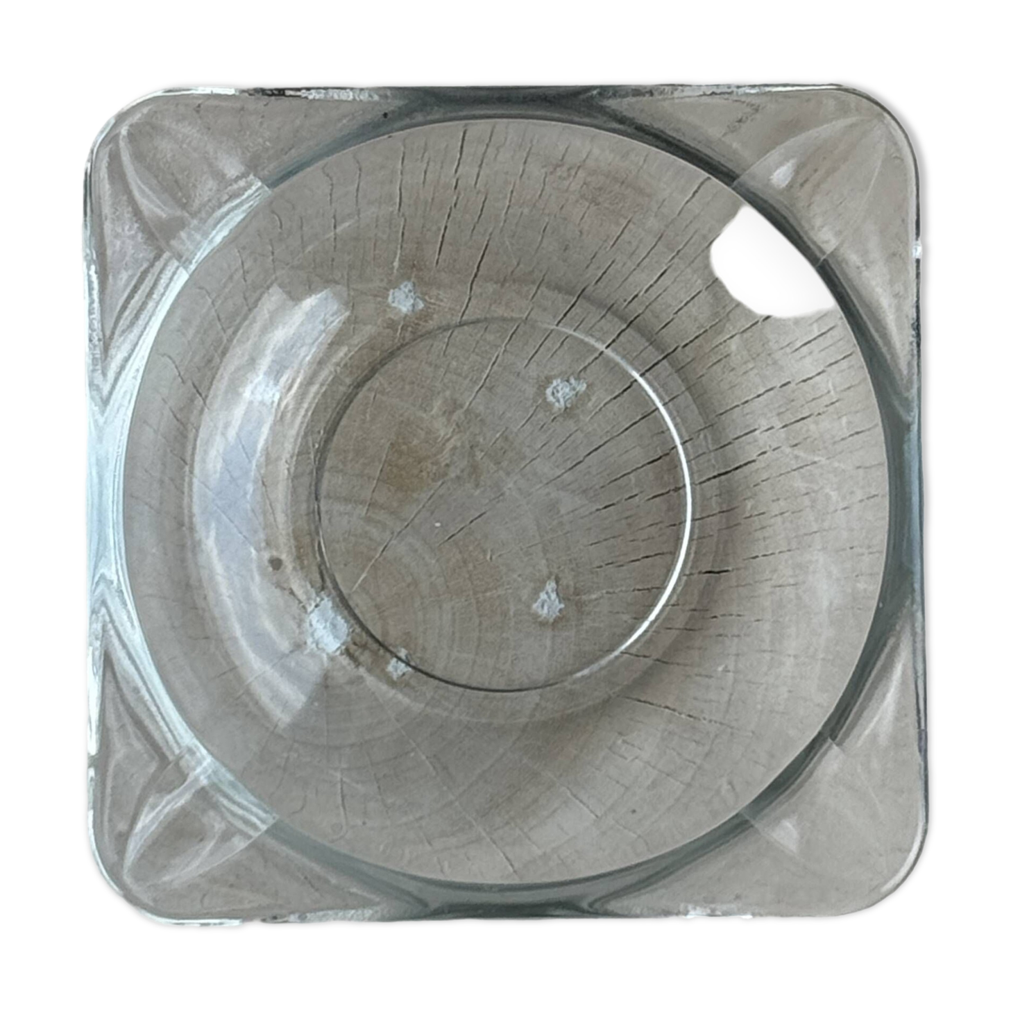 Small square ashtray Duralex Saint Gobain France