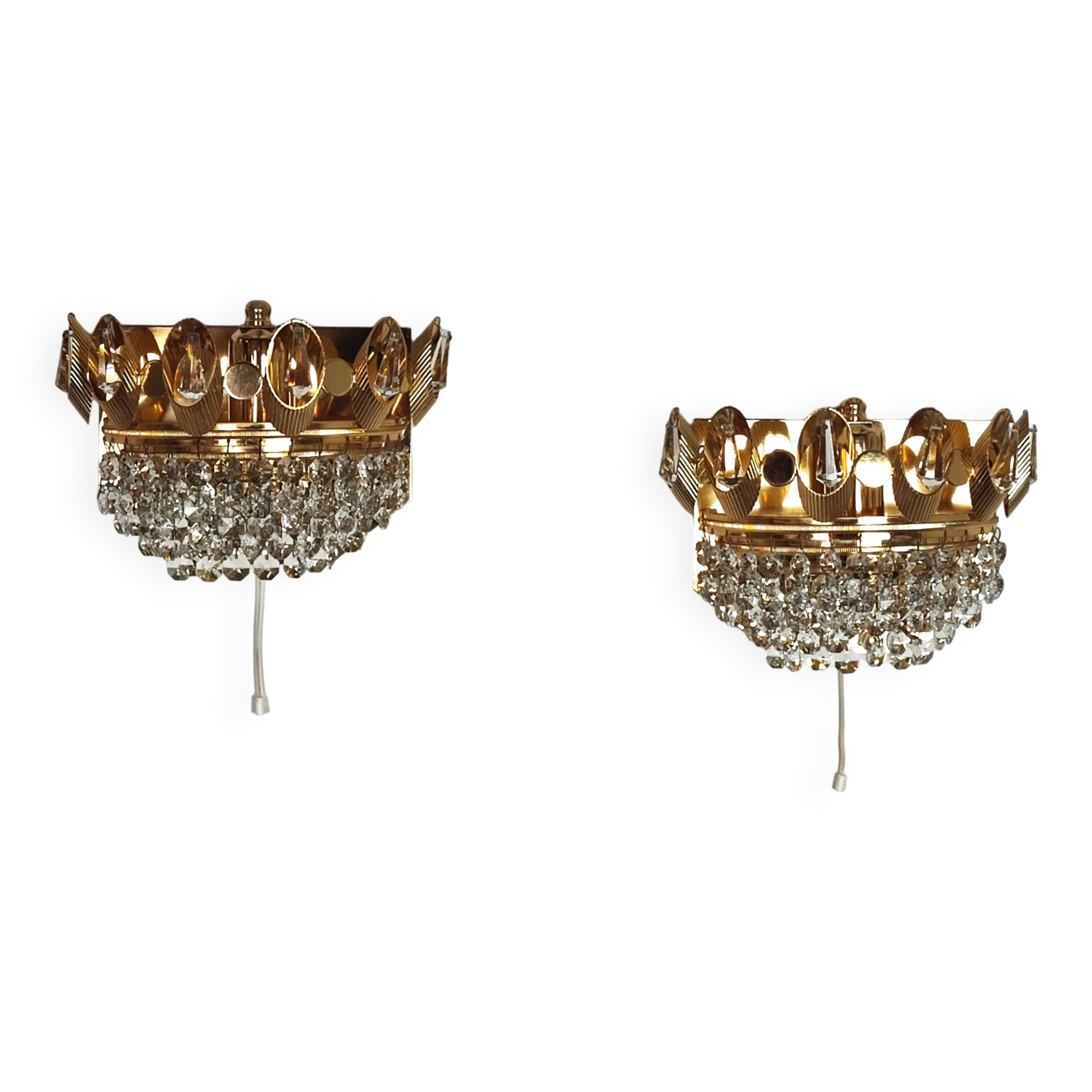 Pair of Palwa wall lights from the 60s