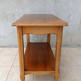 English-style cherrywood serving trolley