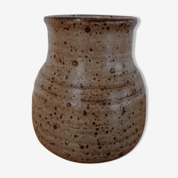 Vase en grès pyrités de Puisaye