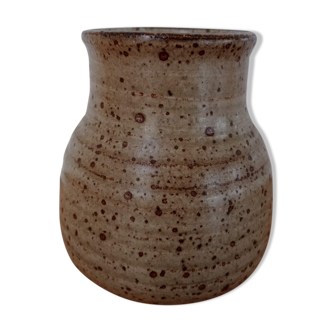 Vase en grès pyrités de Puisaye