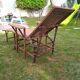 Vintage rattan long chair