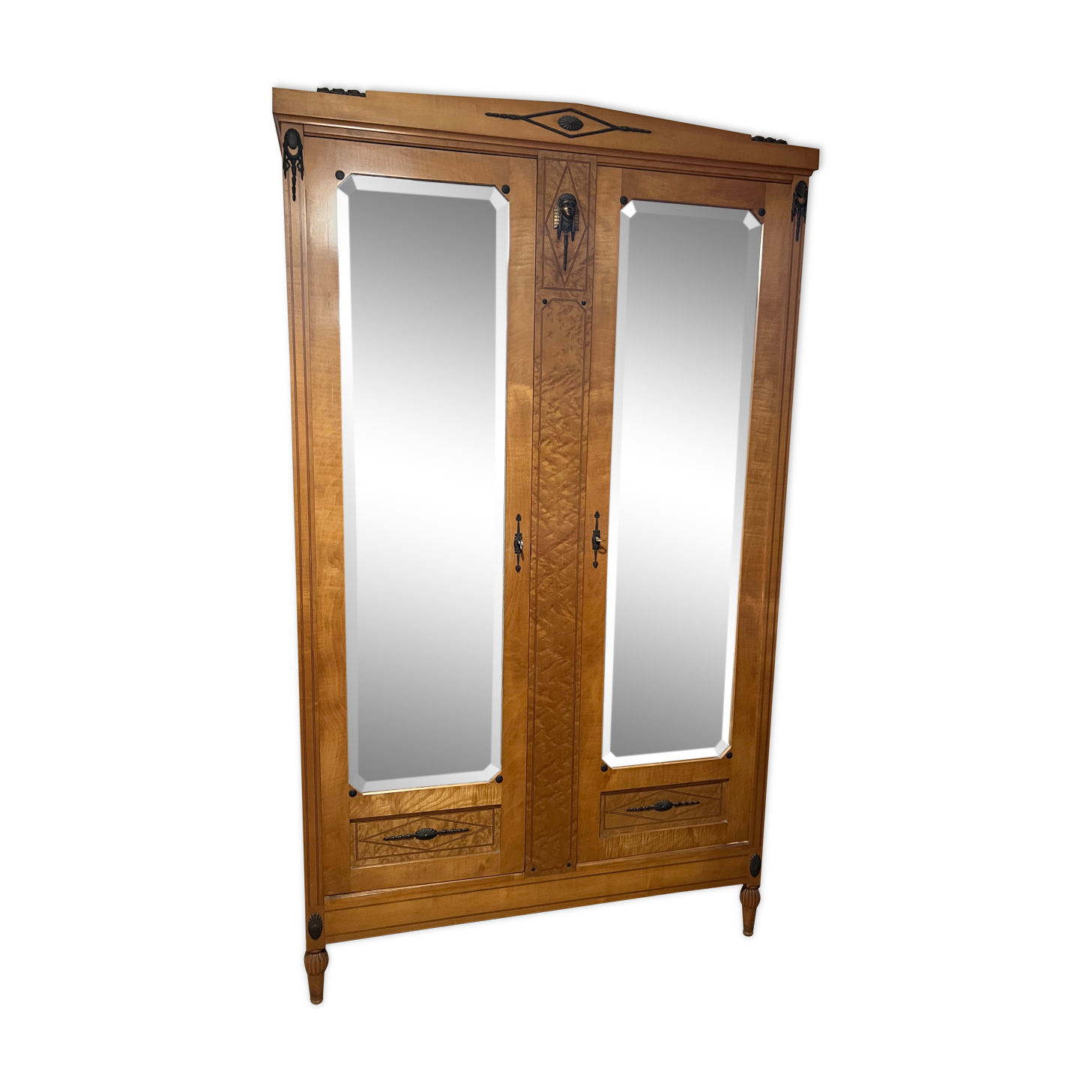 Ice cabinet with Egyptian ornament 2 doors