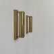 Pair of vintage modernist adjustable wall lights, brass, France 1970.