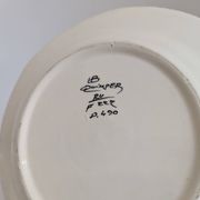 Old Breton HB Quimper plate