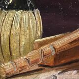 Oil painting on panel Signed Still Life