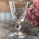 8 Verres ciselés en cristal ancien