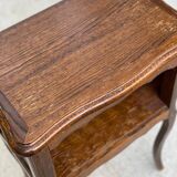 Louis XV wooden bedside table with drawer