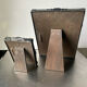 Pair of English Antique Metal Picture Frames in 2 different sizes