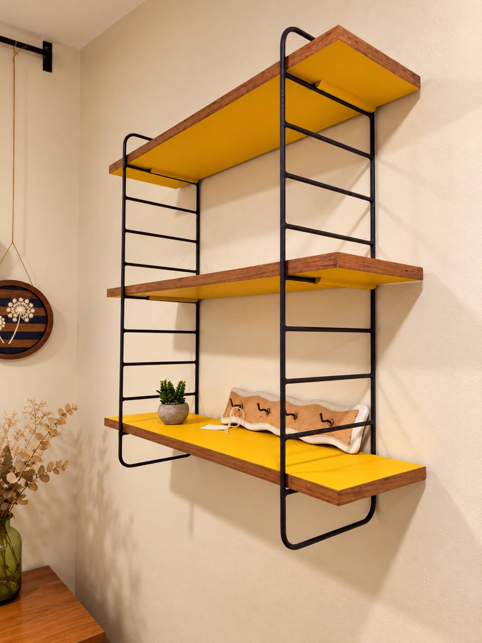 Étagère murale modulable vintage, style String, années 60-70