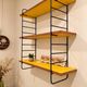 Modular vintage wall shelf, String style, 1960s-70s