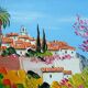 Mediterranean Landscape Oil on canvas (XXth)
