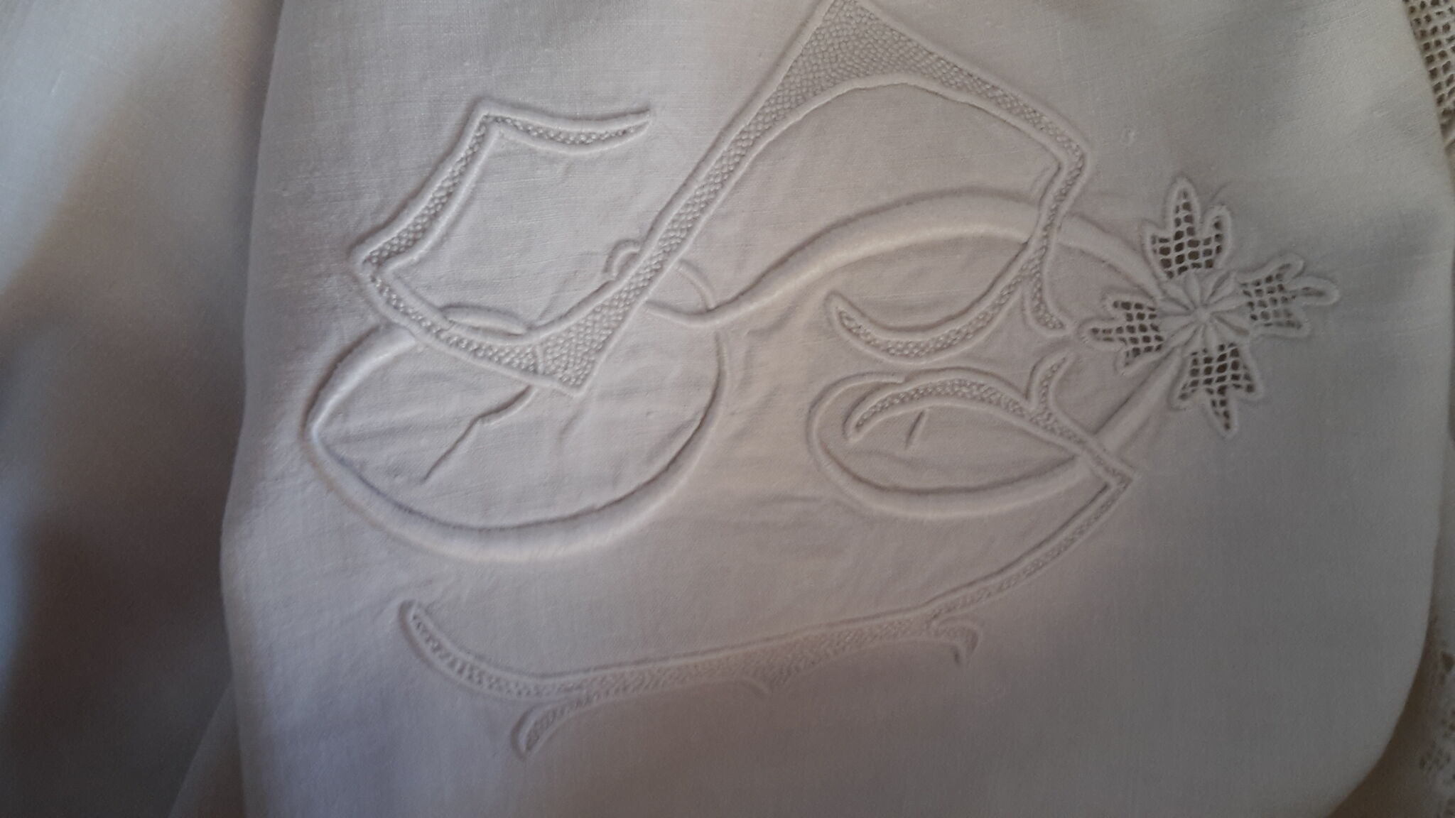Sheet in XIX linen thread