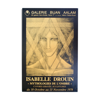 Affiche originale 1978 I. Drouin Galerie Bijan Aalam Paris
