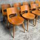 Série de 10 chaises bistrot Baumann modèle Mondor, 1960