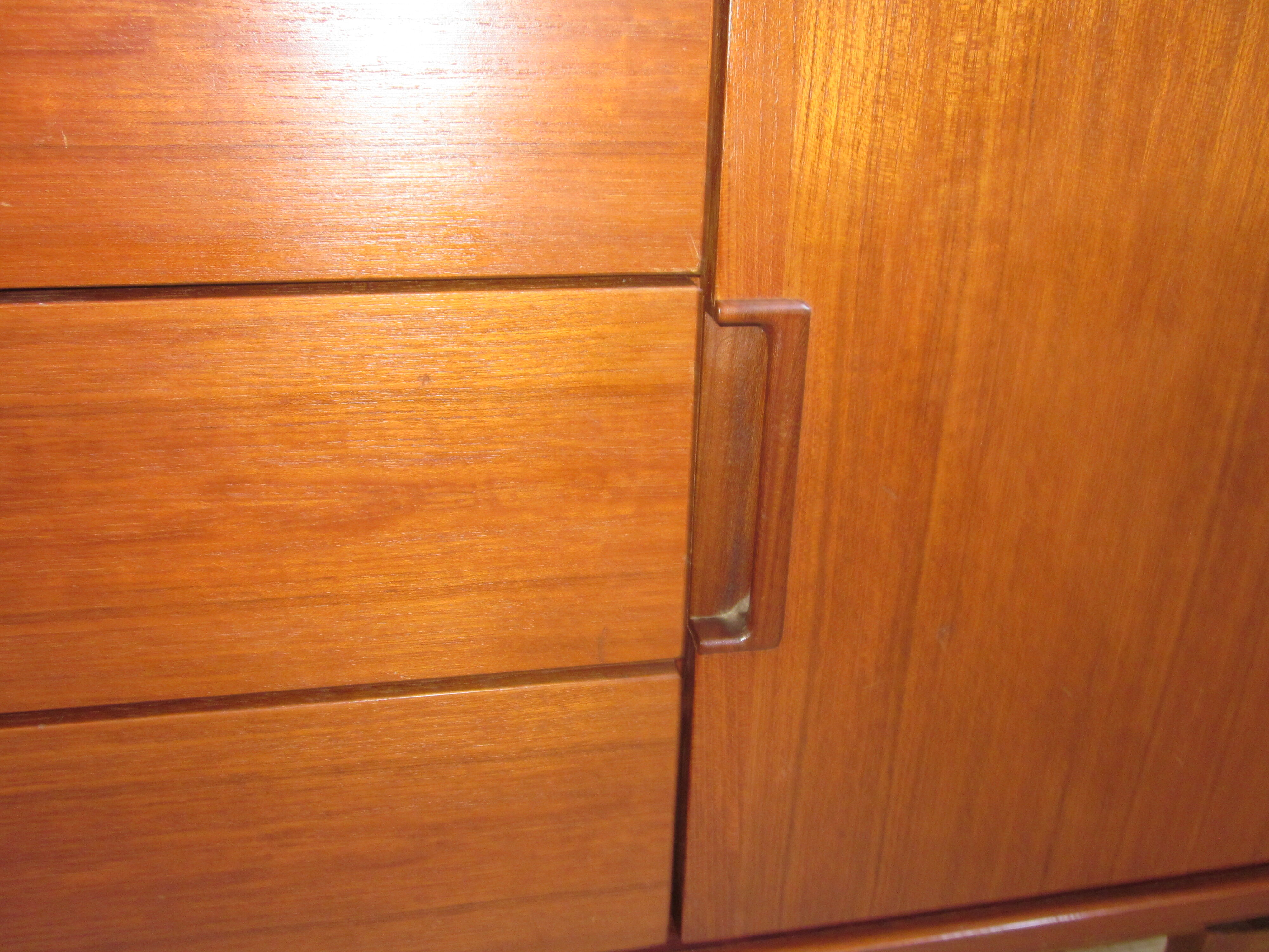 Scandinavian buffet of the 60s teak veneer