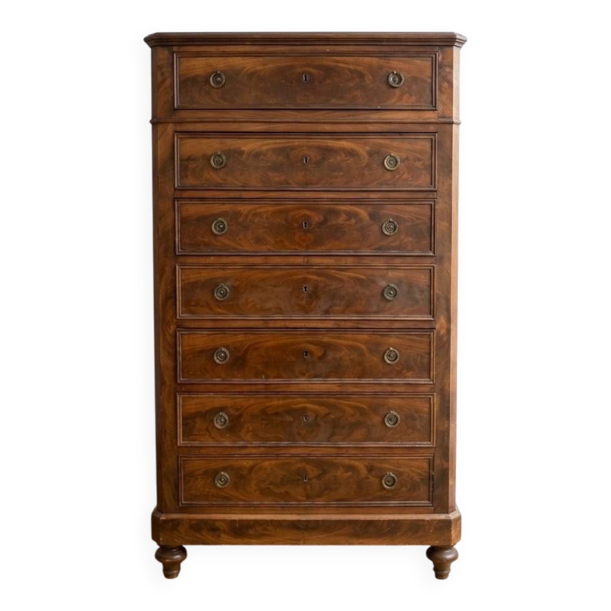 Set of 1 Napoleon III wooden chest of drawers