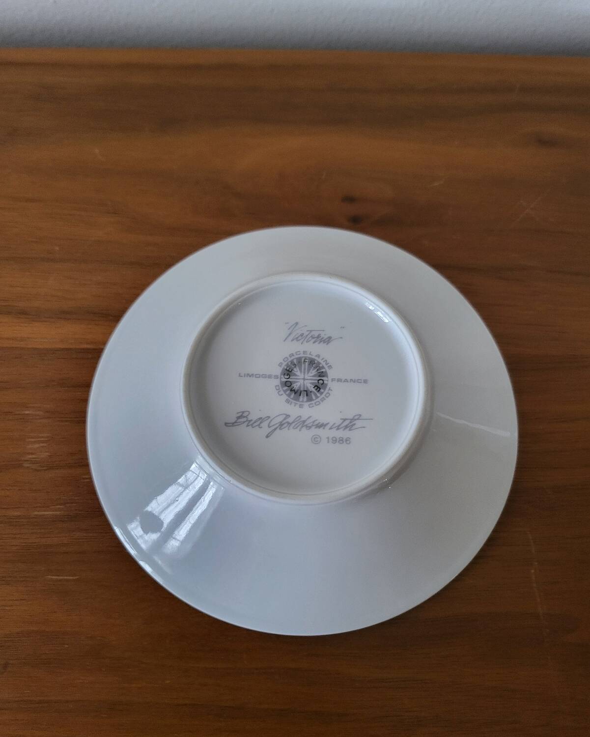 Porcelain Coffee Cup Bill Goldsmith Limoges "Victoria"