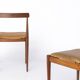 Pair Vintage Danish Rosewood Dining Chairs, 1960s Mid-Century Modern