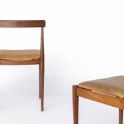 Pair Vintage Danish Rosewood Dining Chairs, 1960s Mid-Century Modern