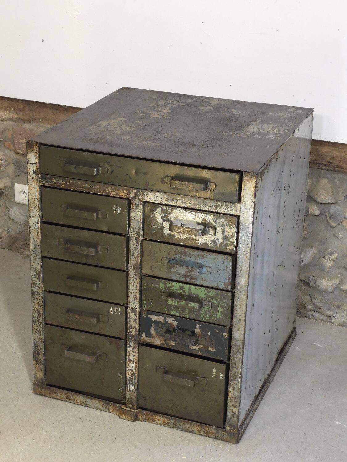 French army trade furniture with drawers