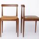 Pair Vintage Danish Rosewood Dining Chairs, 1960s Mid-Century Modern