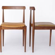 Pair Vintage Danish Rosewood Dining Chairs, 1960s Mid-Century Modern